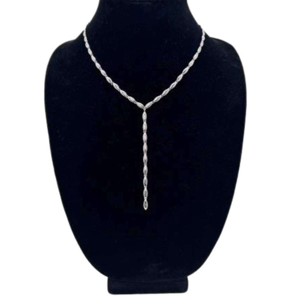 Hera 925 Sterling Silver Necklace Y Style Lariat Tags Attached New